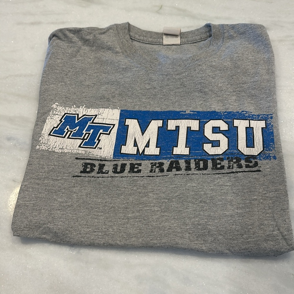 MTSU Blue Raiders Grey Short Sleeve Tee